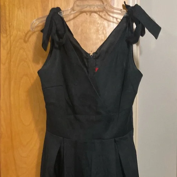 Deadly Dames by Micheline Pitt Black Tie Me Up Dress Discontinued! Size Medium. - Picture 4 of 5